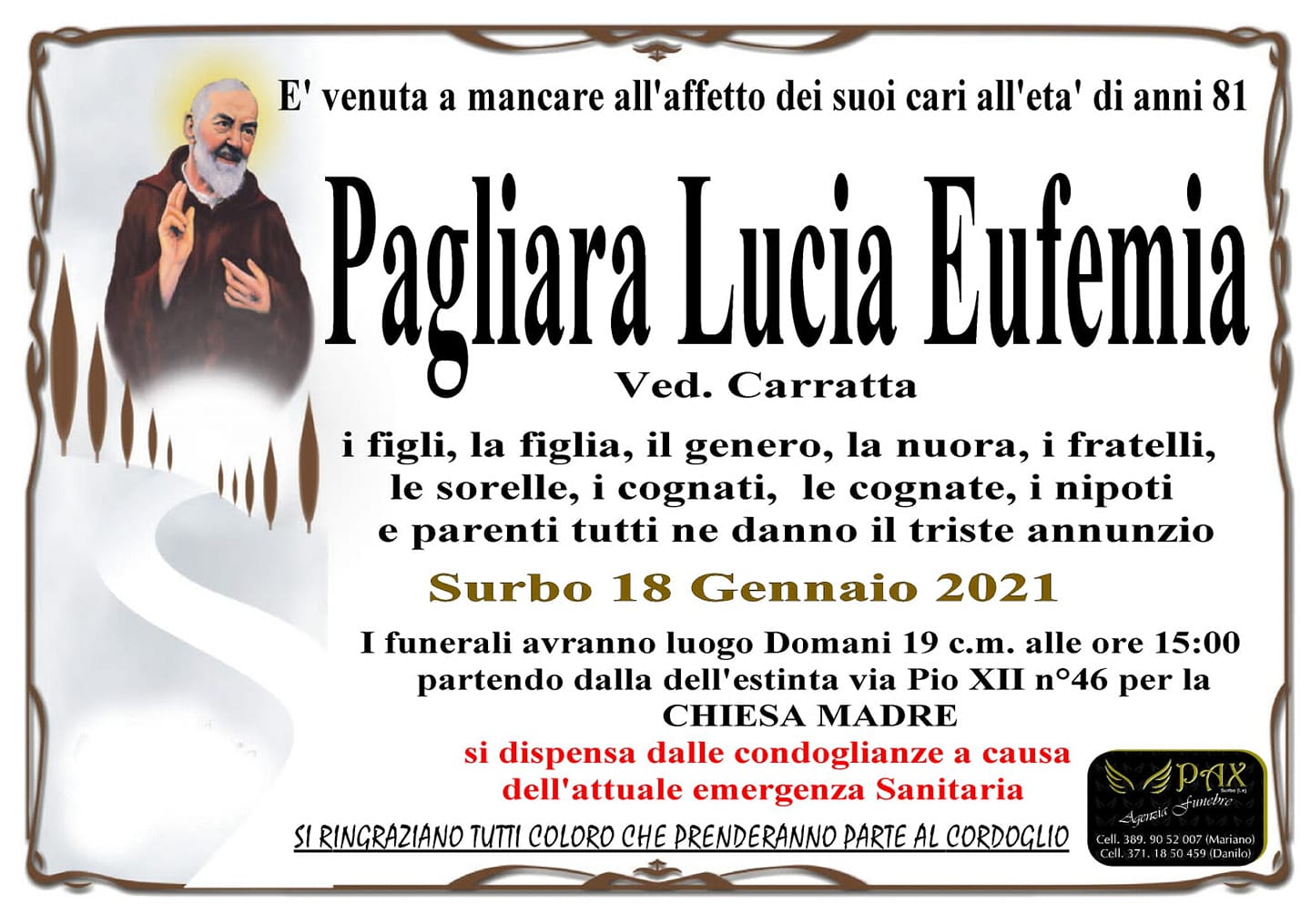 Pagliara Lucia Eufemia